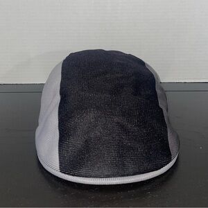 VTG 90’s Kangol Tri Stripe 504 Flat Cap - Black/Grey - Sz L
